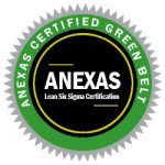 anexas lean six sigma green belt badge