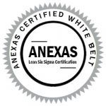 lean six sigma white belt certification badge