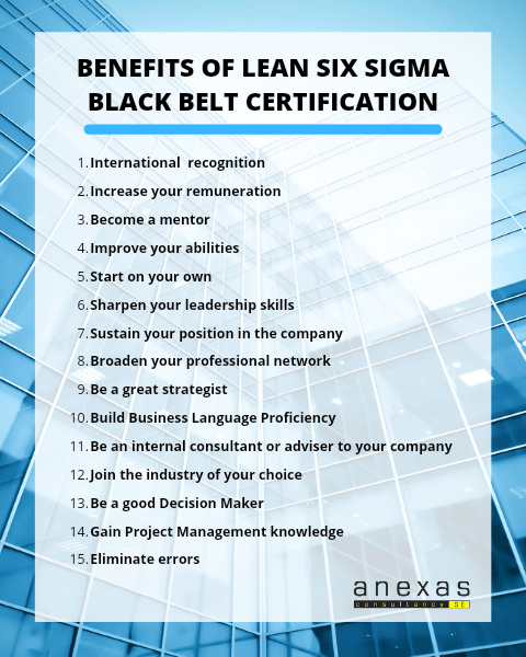 All 15 benefits of Lean six sigma black belt certification