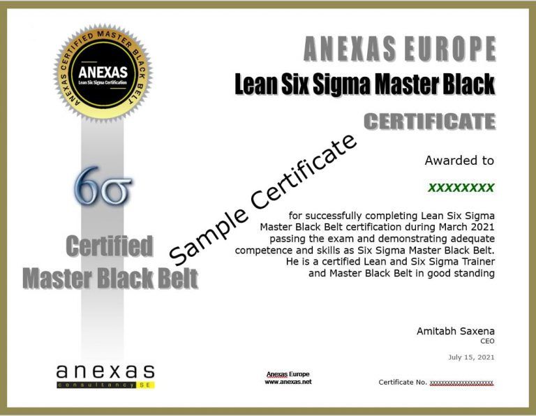 master black belt sample certificate