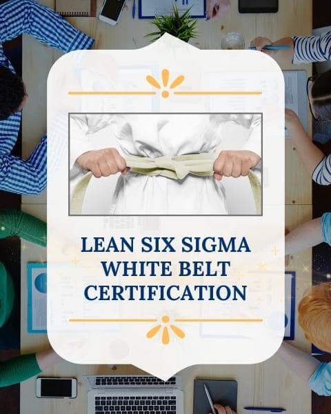 lean six sigma white belt certification 
