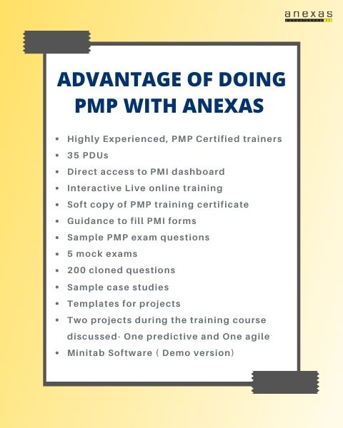 advantages of doing pmp with anexas